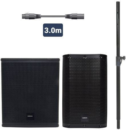 Citronic Cs1012a Πακέτο Ενεργών Ηχείων 10'' Πλαστική Καμπίνα Subwoofer 12'' Σετ