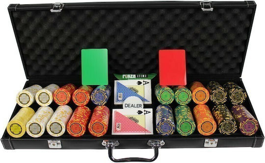 Pokeritems Σετ 500 Μάρκες Poker 14gr σε Βαλίτσα