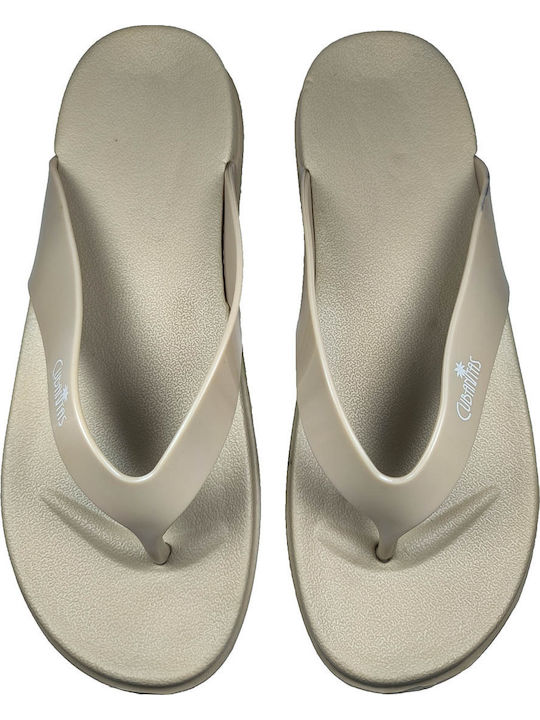 Women's Flip Flops Beige