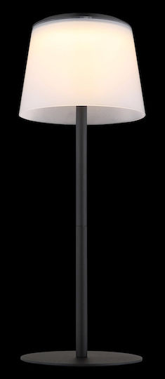 Globo Lighting Metal Table Lamp with Black Shade and Base