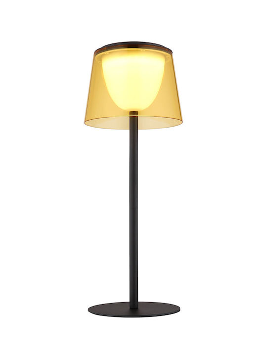 Globo Lighting Table Lamp LED with Black Shade and Base