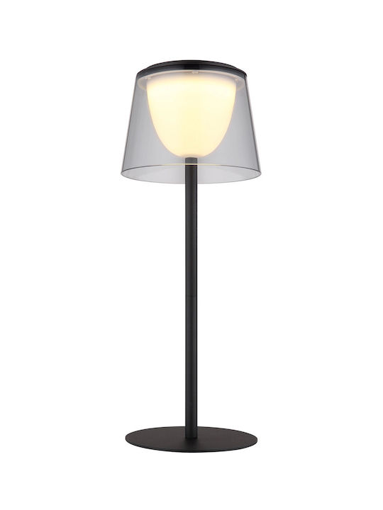 Globo Lighting Table Lamp LED with Black Shade and Base