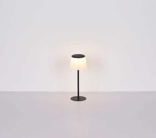 Globo Lighting Metal Table Lamp with Black Shade and Base
