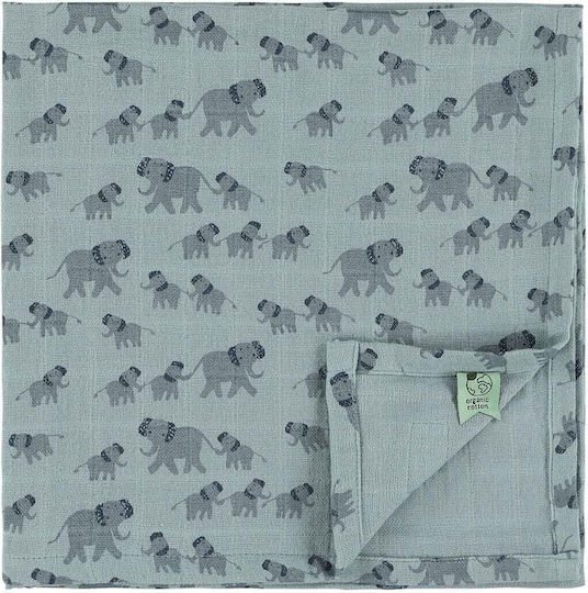 Trixie Enchanting Elephant Scutece din Muselină Gri 55x55εκ. 3buc