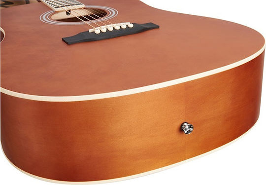 SX Guitars Acoustic Guitar Brown