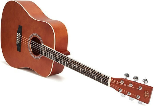 SX Guitars Acoustic Guitar Brown