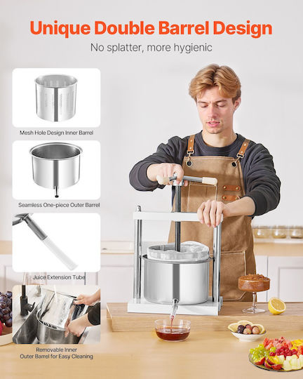 Vevor GJYZJTMBXG5LYJY58V0 Grape Press Handbuch 5Es
