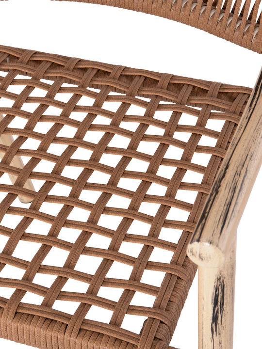 Scaun De Exterior Din Aluminiu Kerly Stejar-Cupru 54x58x78cm