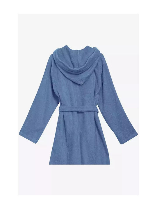 Das Home Halat de Baie pentru Copii Dusty Blue cu Glugă Das Home Halat de Baie pentru Copii Dusty Blue cu Glugă