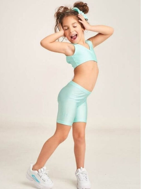 Kinder Leggings Radfahren Kurz Mint Amaryllis