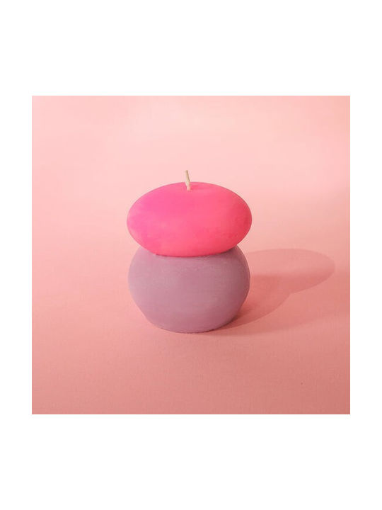 Candle Pink & Purple Neon Pebble