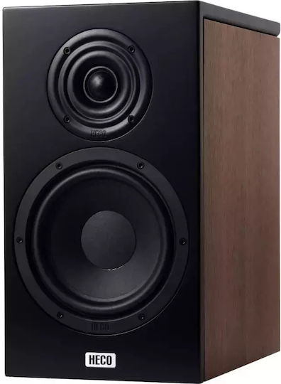 Heco Aurora XT 300 Pair of Hi-Fi Speakers Bookself 150W 2 No of Drivers W19.5xD33.3xH35.7cm. Black/Walnut