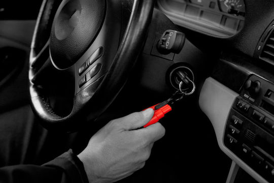 Resqme Car Emergency Hammer Automatic With Orange Seatbelt Cutter