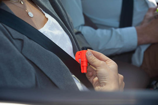 Resqme Car Emergency Hammer Automatic With Orange Seatbelt Cutter