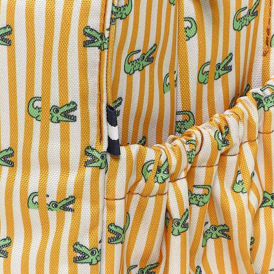 The Lunch Bags Crocodile Σχολικό Ισοθερμικό Τσαντάκι Φαγητού Χειρός 5lt Κίτρινο 21x16x24cm