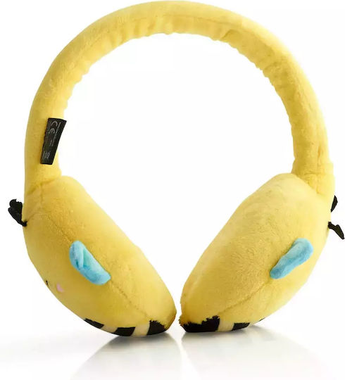 Lazerbuilt Squishmallows Plush Kabellose Bluetooth Kinder Über Ohr Kopfhörer mit 6 Stunden Betriebszeit Sunny The Bee