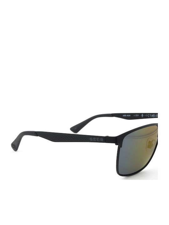 Superdry Men's Sunglasses with Black Metal Frame and Multicolour Mirror Lens ACE004