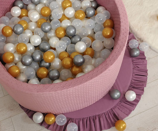 Bobono Trockener Pool Minky H-40 cm 200 Bälle Retro Pink