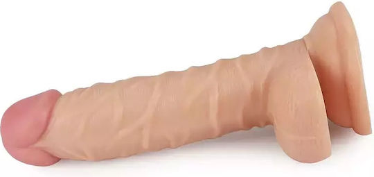 Lovetoy Ρεαλιστικό Dildo με Όρχεις και Βεντούζα Flesh 19cm