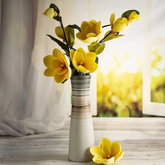Iciclio Dekorative Keramikvase Braun Grün Beige 13,6*40,8cm 71030173 Iciclio Dekorative Keramikvase Braun Grün Beige 13,6*40,8cm 71030173