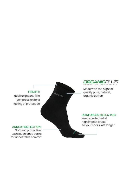 GSA Sports Socks Black 3 Pairs