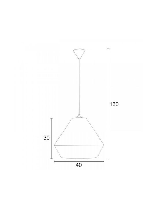ArkoLight Lustră Negru cu frânghie pentru Dulie E27 40cm.
