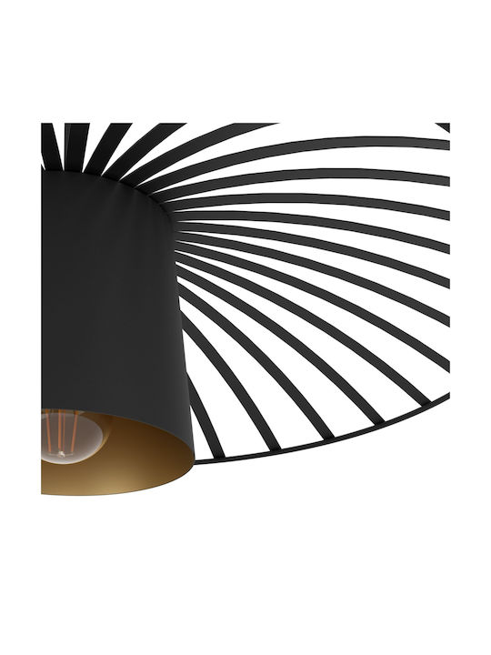 Eglo Pendant Light Black with Socket E27