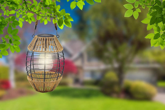 Globo Lighting Hanging Solar Light Traffic light 2W with Warm White Light IP44