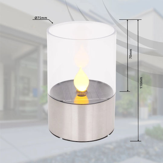 Globo Lighting Tabletop Solar Light Warm White 1800K with Photocell IP44