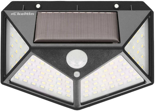 Keltin Lampă Solară 50W 600lm Alb Rece 6000K cu Senzor de Mișcare și Fotocelulă IP65