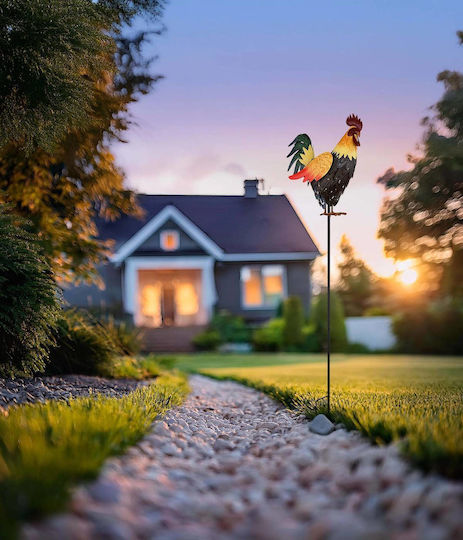 Globo Lighting Aufgespießt Solarleuchte mit Warmes Weiß Licht 3000K IP44 28.5cmx13cmx100cmcm