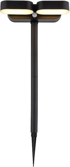 Globo Lighting Spiked Solar Light 7.2W 300lm Warm White 3000K with Motion Sensor IP44 23cmx10.3cmx55cmcm