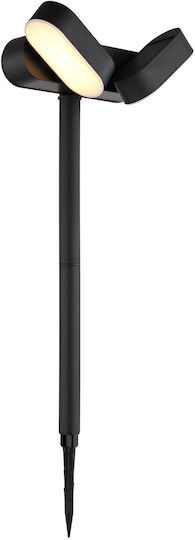 Globo Lighting Spiked Solar Light 7.2W 300lm Warm White 3000K with Motion Sensor IP44 23cmx10.3cmx55cmcm