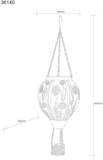Globo Lighting Hanging Solar Light IP44