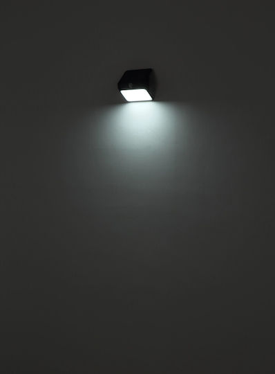 Globo Lighting Επιτοίχιο Ηλιακό Φωτιστικό 2.5W 300lm Φυσικό Λευκό 4000K με Αισθητήρα Κίνησης IP54 12x11.8εκ.