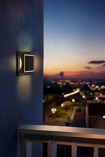 Globo Lighting Καρφωτό Ηλιακό Φωτιστικό 1.2W με Θερμό Λευκό Φως 3000K IP65 14x14x3.6εκ.
