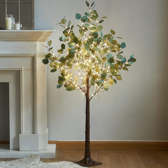 Solar Tree 60cm Green Eucalyptus Leaves 30 LED Warm White Lighting 2700k Aigostar