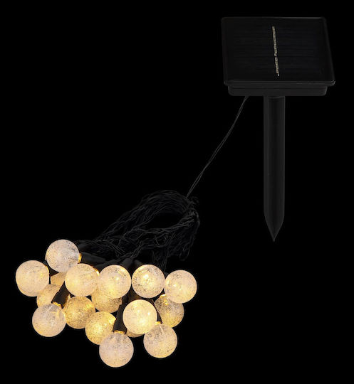 Globo Lighting Κρεμαστό Ηλιακό Φωτιστικό Γιρλάντα με Θερμό Λευκό Φως 3000K IP44
