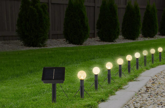Globo Lighting Κρεμαστό Ηλιακό Φωτιστικό Γιρλάντα με Θερμό Λευκό Φως 3000K IP44