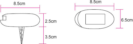 Globo Lighting Solar Light Floor IP44 8.5cmx6.5cmcm
