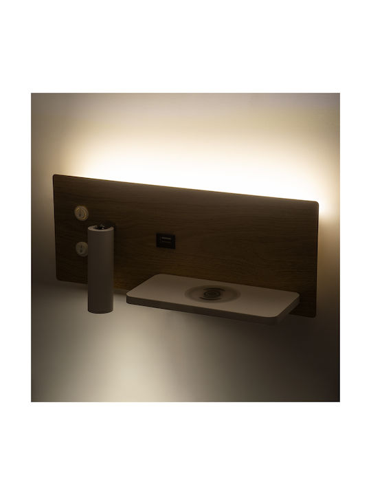 GloboStar Paladin Modern Leuchte Wand mit Integrierter LED und Neutralweißes Licht 30x11x12cm