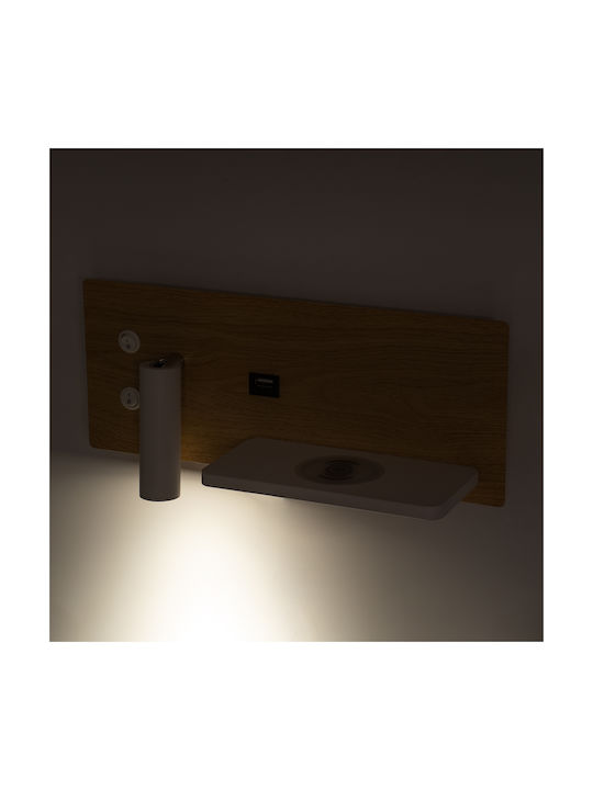 GloboStar Paladin Modern Leuchte Wand mit Integrierter LED und Neutralweißes Licht 30x11x12cm