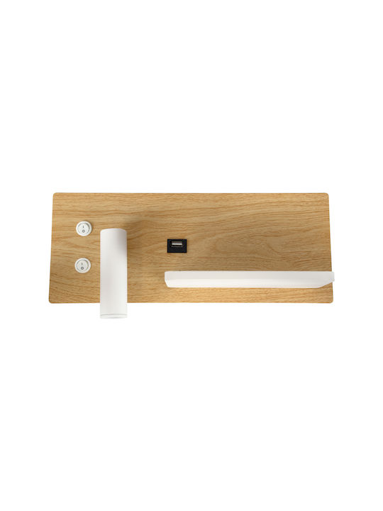 GloboStar Paladin Modern Leuchte Wand mit Integrierter LED und Neutralweißes Licht 30x11x12cm