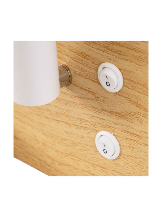 GloboStar Paladin Modern Leuchte Wand mit Integrierter LED und Neutralweißes Licht 30x11x12cm