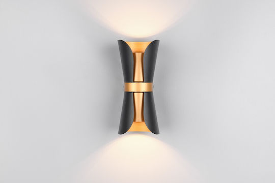 Trio Lighting Modern Lumină de Perete cu Soclu GU10 Negru 10x11x10cm