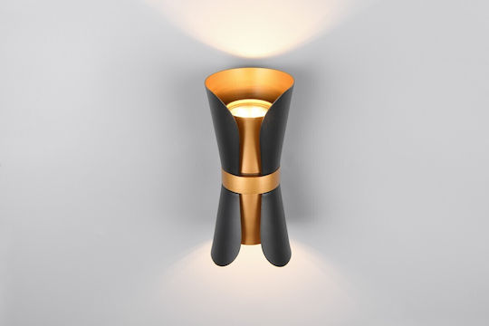 Trio Lighting Modern Lumină de Perete cu Soclu GU10 Negru 10x11x10cm