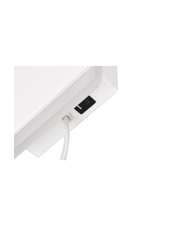 Trio Lighting Модерен Осветително тяло За стена С щепсел с USB порт 16x16x14см.