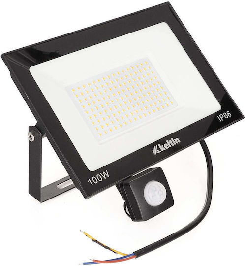 Led Spotlight Motion Sensor Cool White 100 W 6500k Keltin K02016