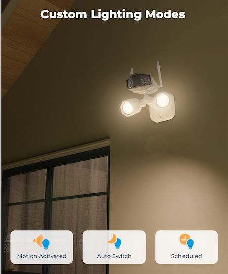 Reolink Floodlight Series F750P IP Surveillance Camera Wi-Fi 4K Waterproof with Two-Way Communication