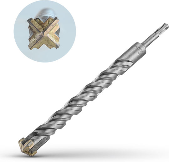 Bormann Four-Cut Drill with SDS Plus Shank 16x310mm
